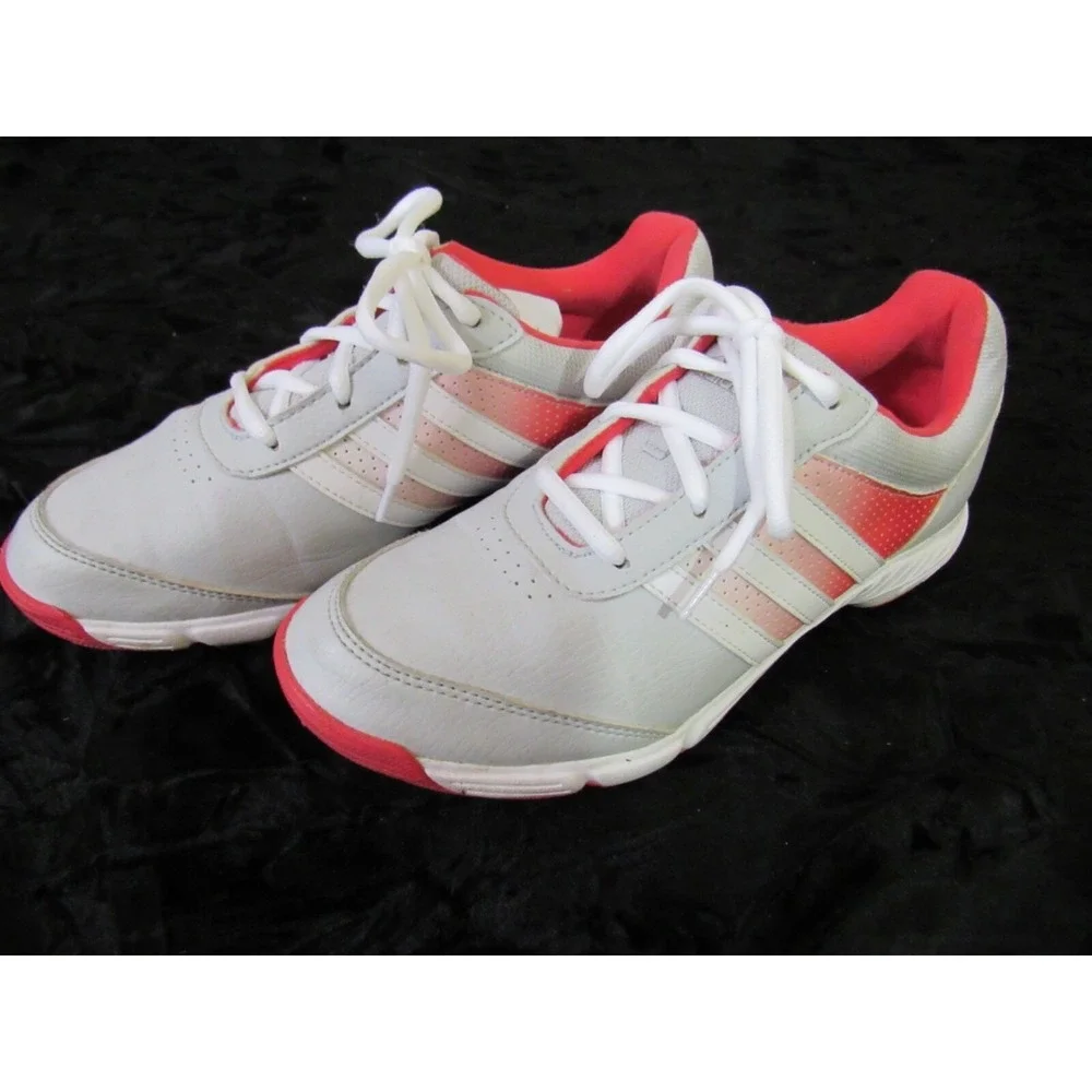 Adidas Women's Tech Response Golf Shoes Clear Grey/White/Core Pink Q44710 Size 6